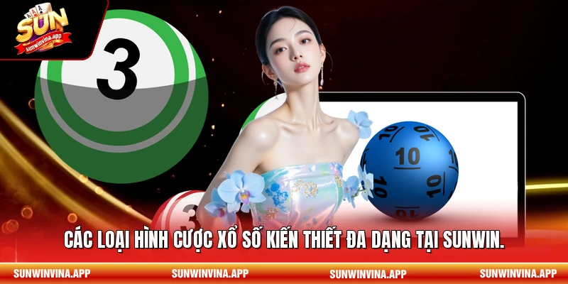 Các loại hình cược xổ số kiến thiết đa dạng tại Sunwin.